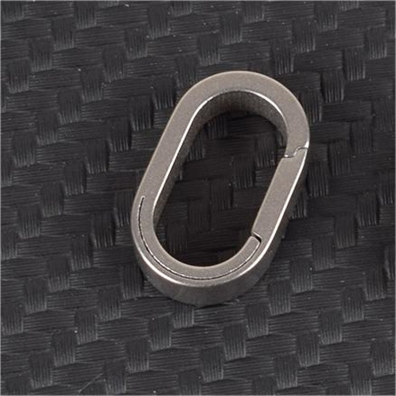 Titanium MINI Keychain Belt Buckle Multifunctional Outdoor EDC Snap Ring Loop