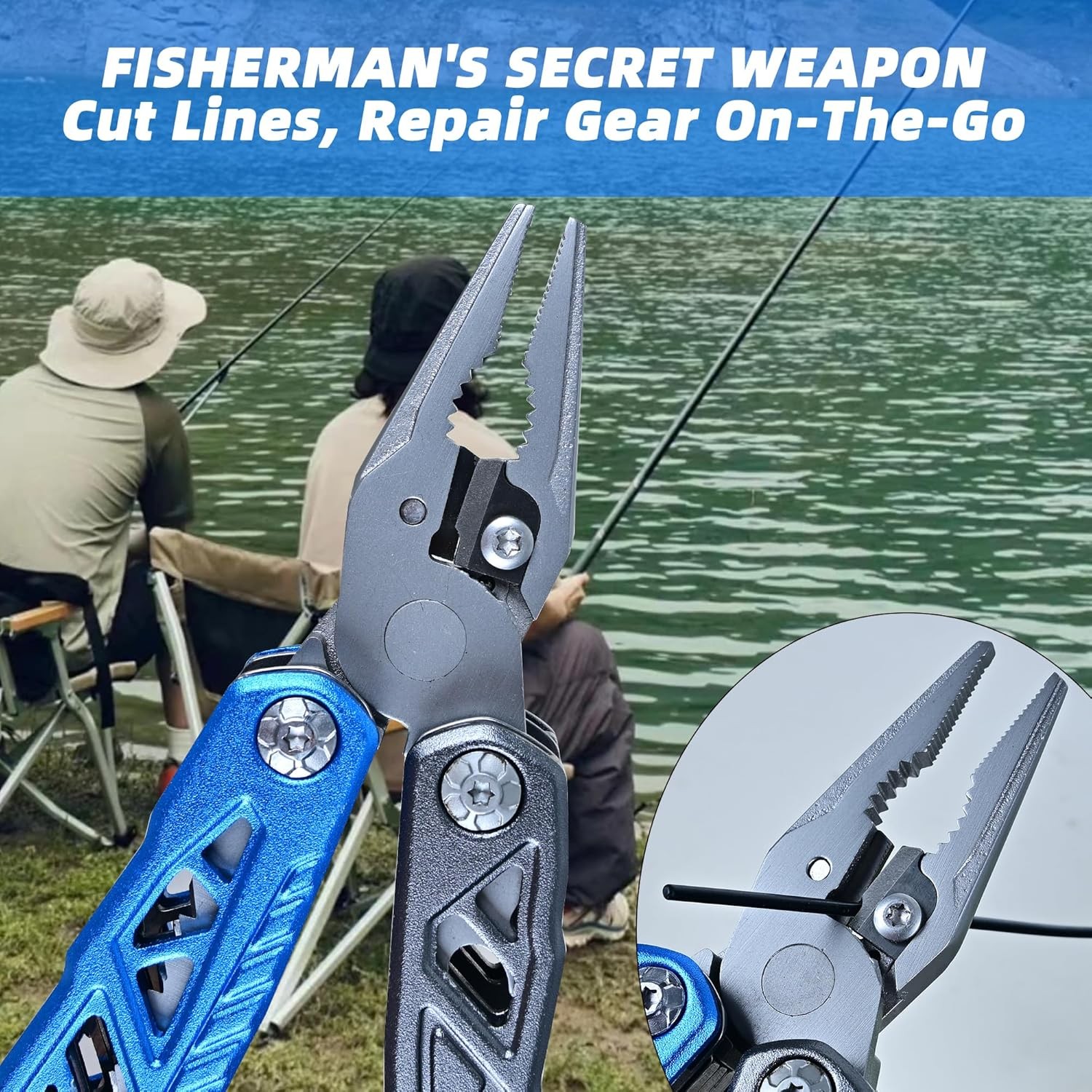 18-in-1 Multipurpose Tool Kit, Survival Camping Gear & Fishing Gifts for Dad – M