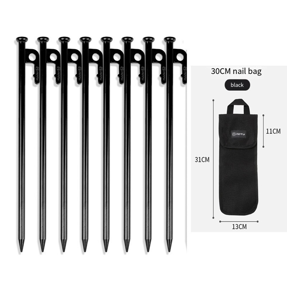 Set of 8 30CM Heavy Duty Tent Stakes for Quick and For Secure Camping Setup