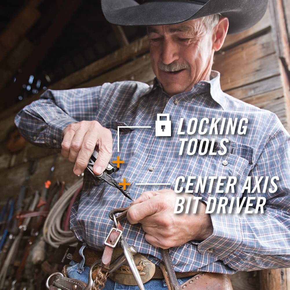Gerber Gear Center-Drive Multitool – Includes 3.25” Outboard Knife, Pliers, Pry