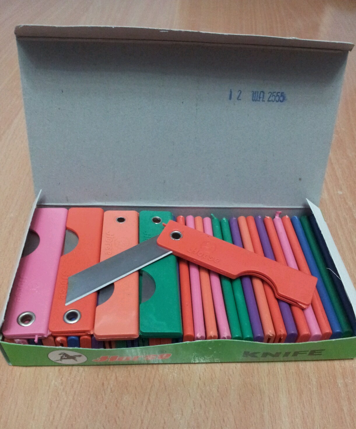 LOT 36PC SMALL POCKET KNIFE VERSATILE FOLDING MIX COLOR SIZE 5X7 cm