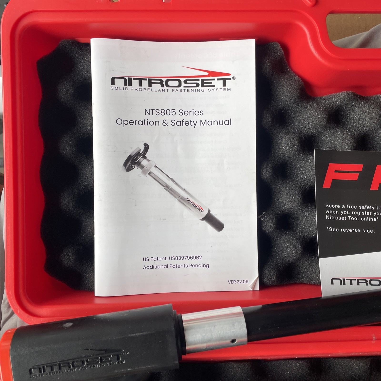 Nitroset NTS805 Triple Play Standard Tool Kit with Hand Grip & 14in Extension