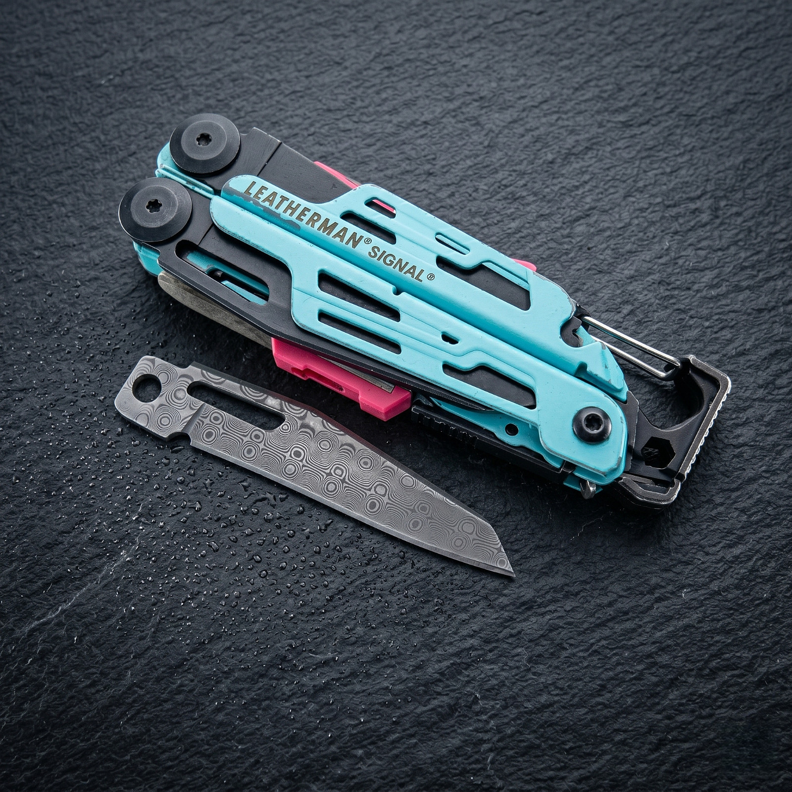 VG10 Damascus Main Knife Blade for Leatherman Signal – HRC60+ EDC Replacement