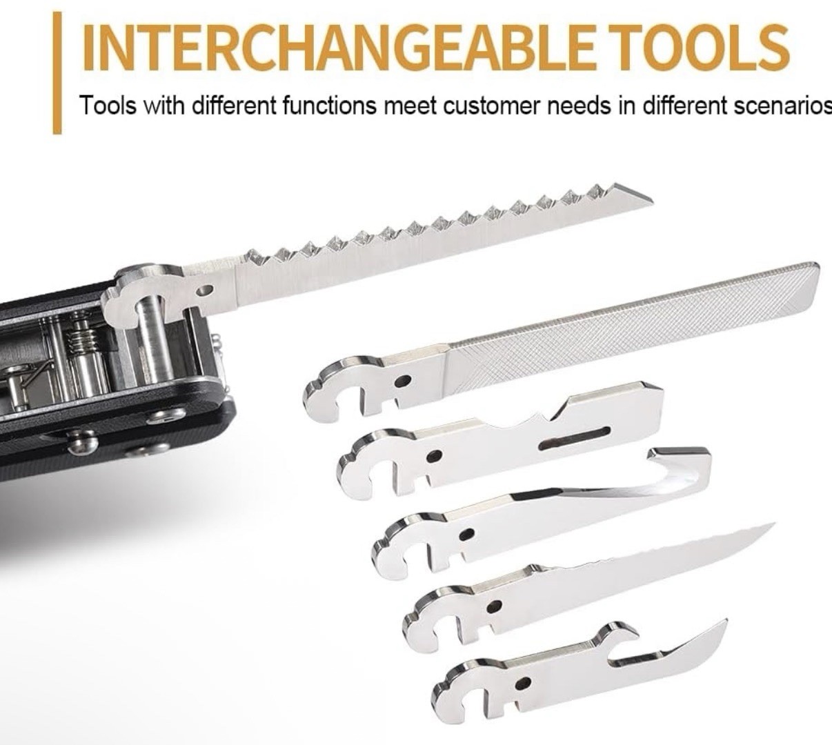 ROXON Flex Titan Multitool 16 Essential Tools With Black G10 Handles T Shank
