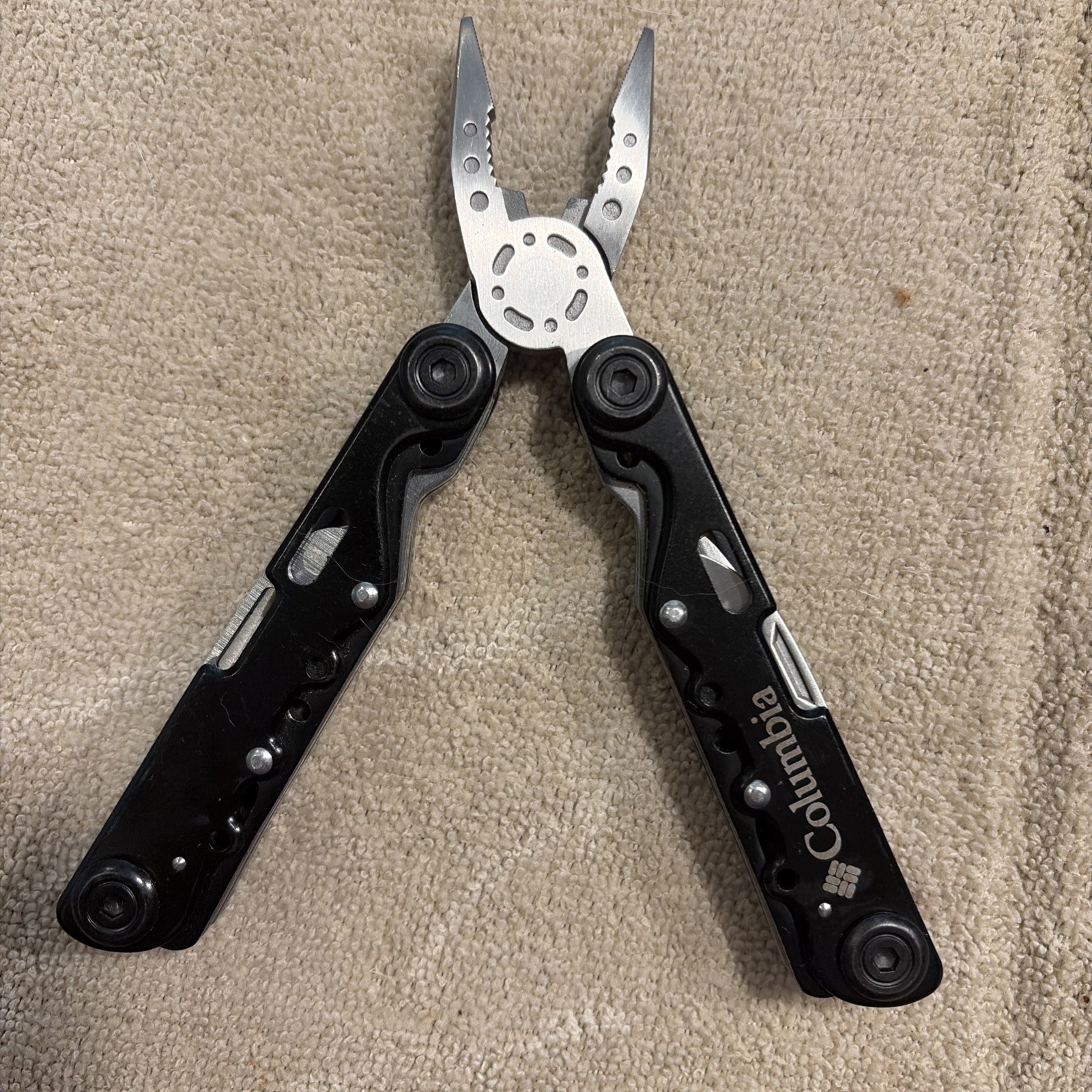 Columbia Branded Stainless Steel Multi-Tool Pliers Pocket Knife 10-in-1 EDC