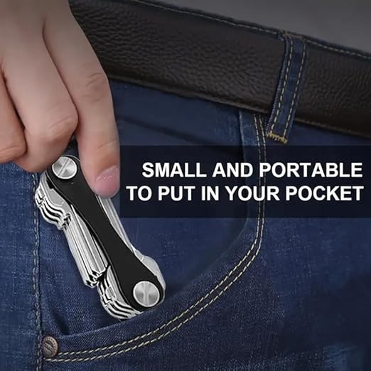2/Pcs Large Aluminum Alloy Key Clip, Outdoor EDC Tool Key Storage