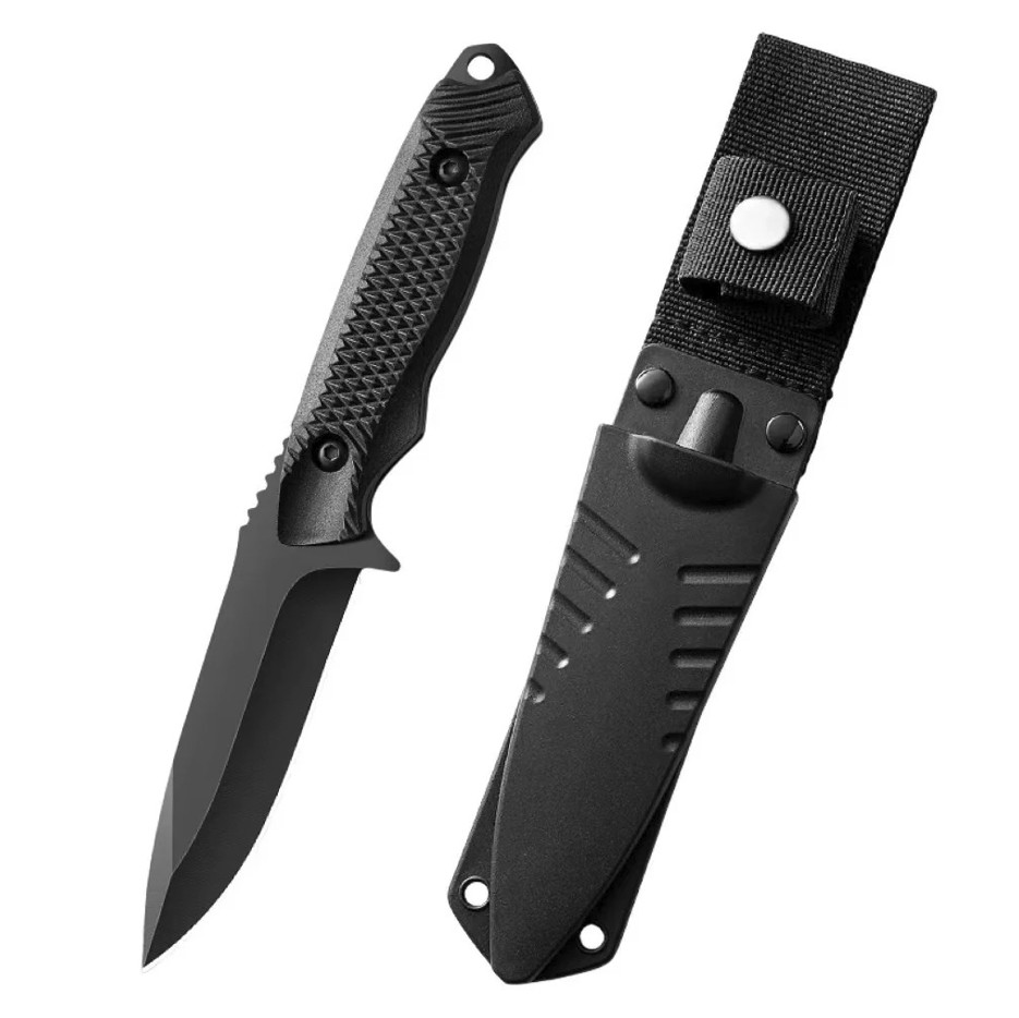 1pc Stainless Steel Sheath Pocket Knife High Hardness Outdoor BBQ Tool – NEW