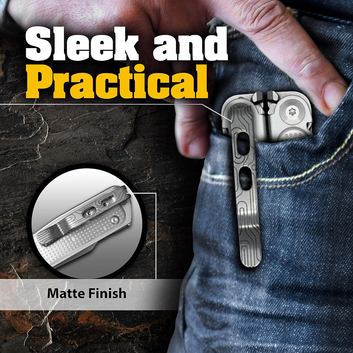 Pocket Clip for Leatherman Free P & T Series, ARC, Bond and Curl Multi-Tools | T