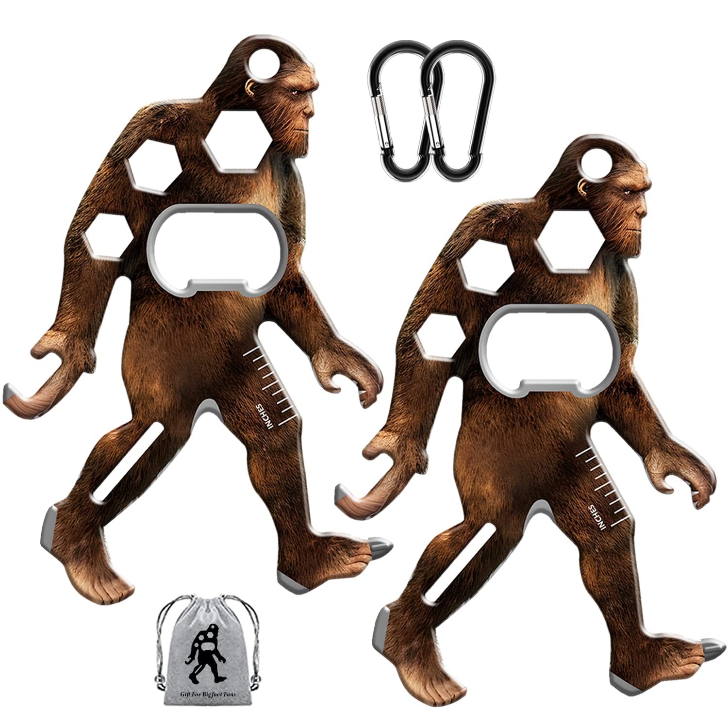 Unique Sasquatch Pocket Multitool 2 Pack, Funny Fathers Day Dad Gifts, Person…