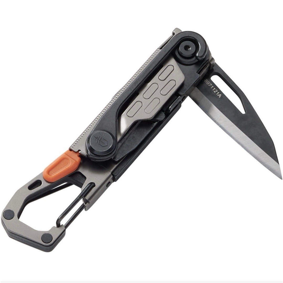 Gerber Stake Out Camp Silver Black Multi Tool 11 Tools Camping Hunting Knife New