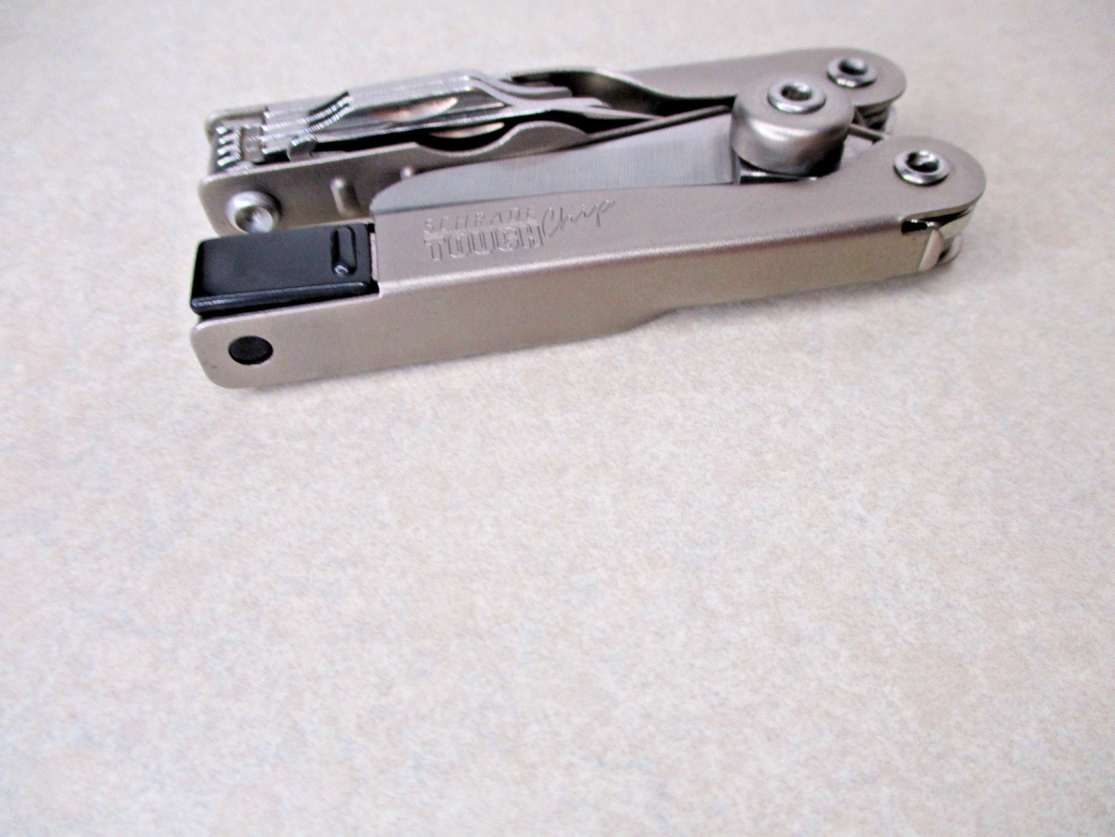 Vintage Schrade USA Tough Chip ST2 Folding Multi Tool Multitool Scissors Knife