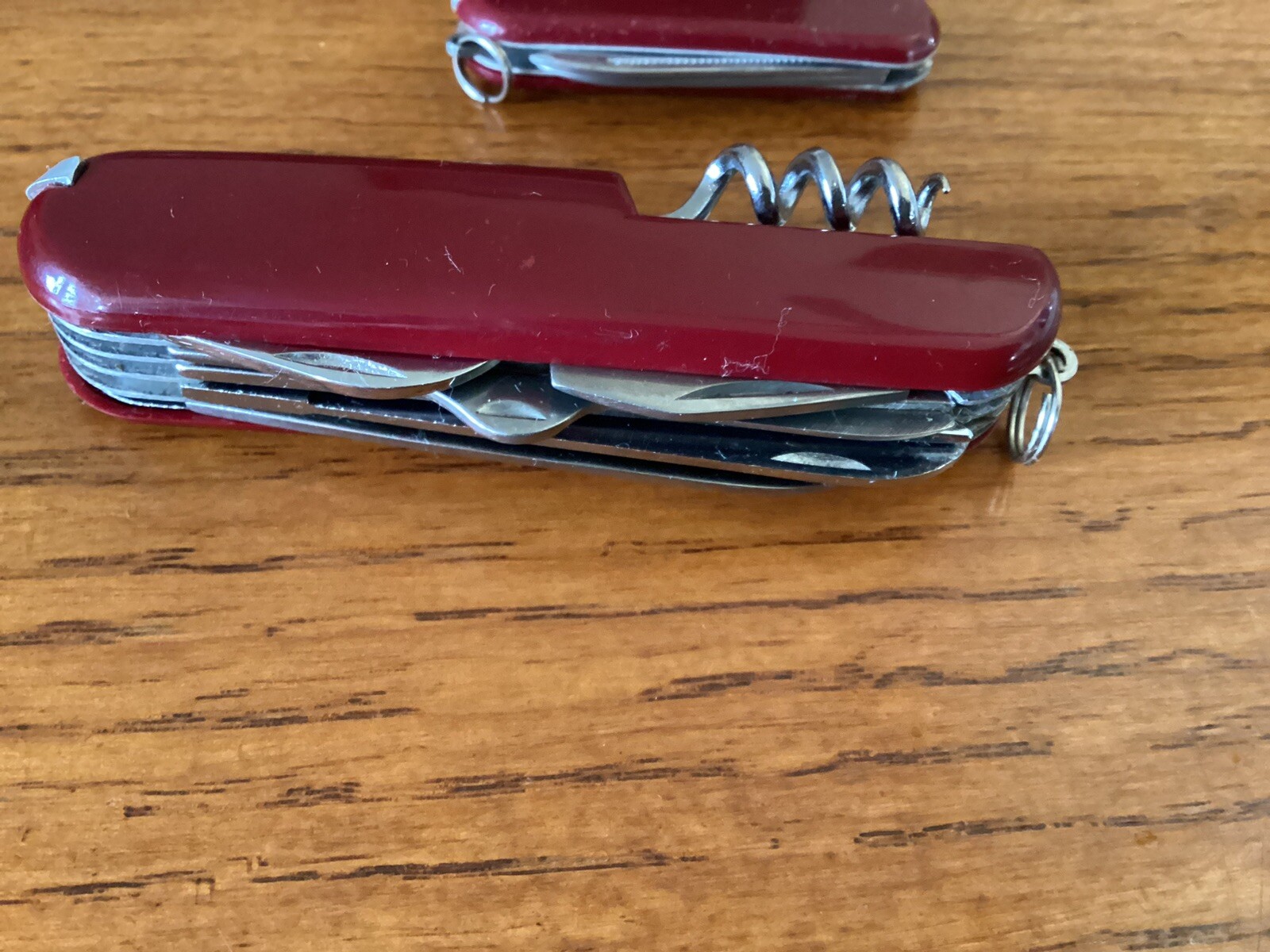 Swiss Foldable Style Pocket Knife Multi Tool Plus A Mini Version New Open Box