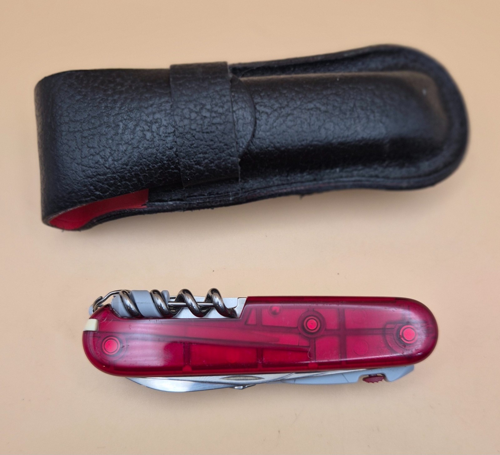 Victorinox SPARTAN LITE Ruby Red Swiss Army Knife – Good Condition