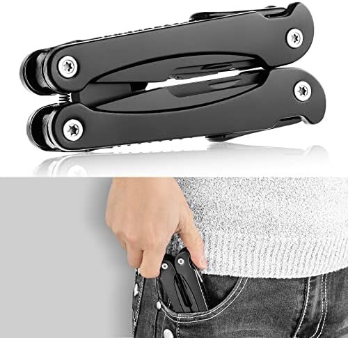 14-in-1 Multitool Pliers with Pocket Clip, Knife, Screwdrivers, Saw, Gifts