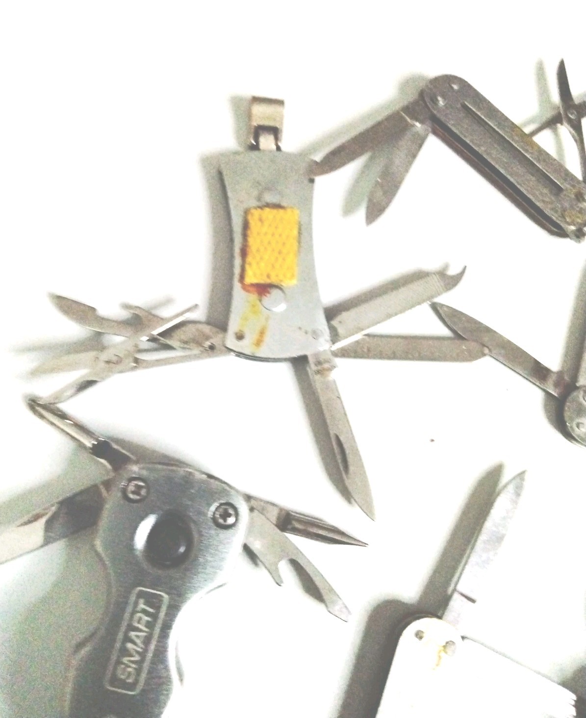 Set Of 8 Generic Multi Tools Pliers Knives Saw Blades Folding Folder Tool