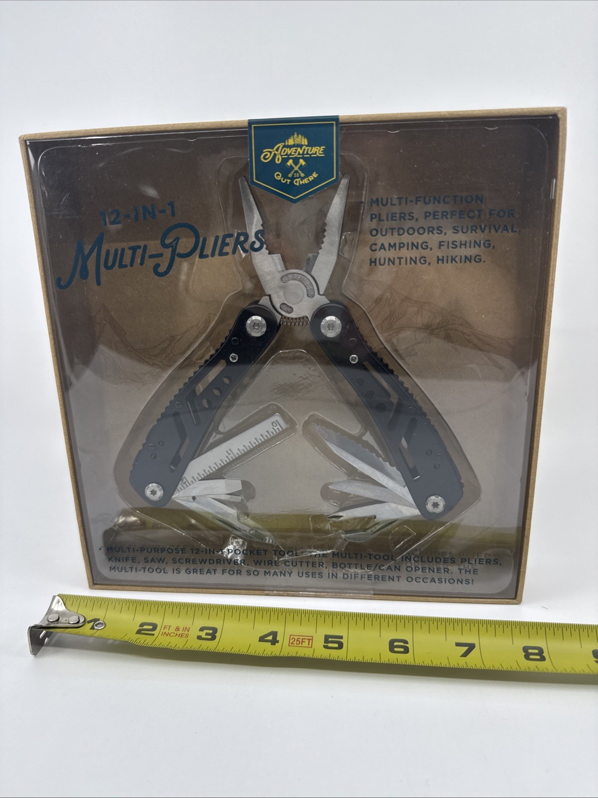 Multi Function Tool 12 In 1 Classic Piece Stainless Steel, New In Gift Box