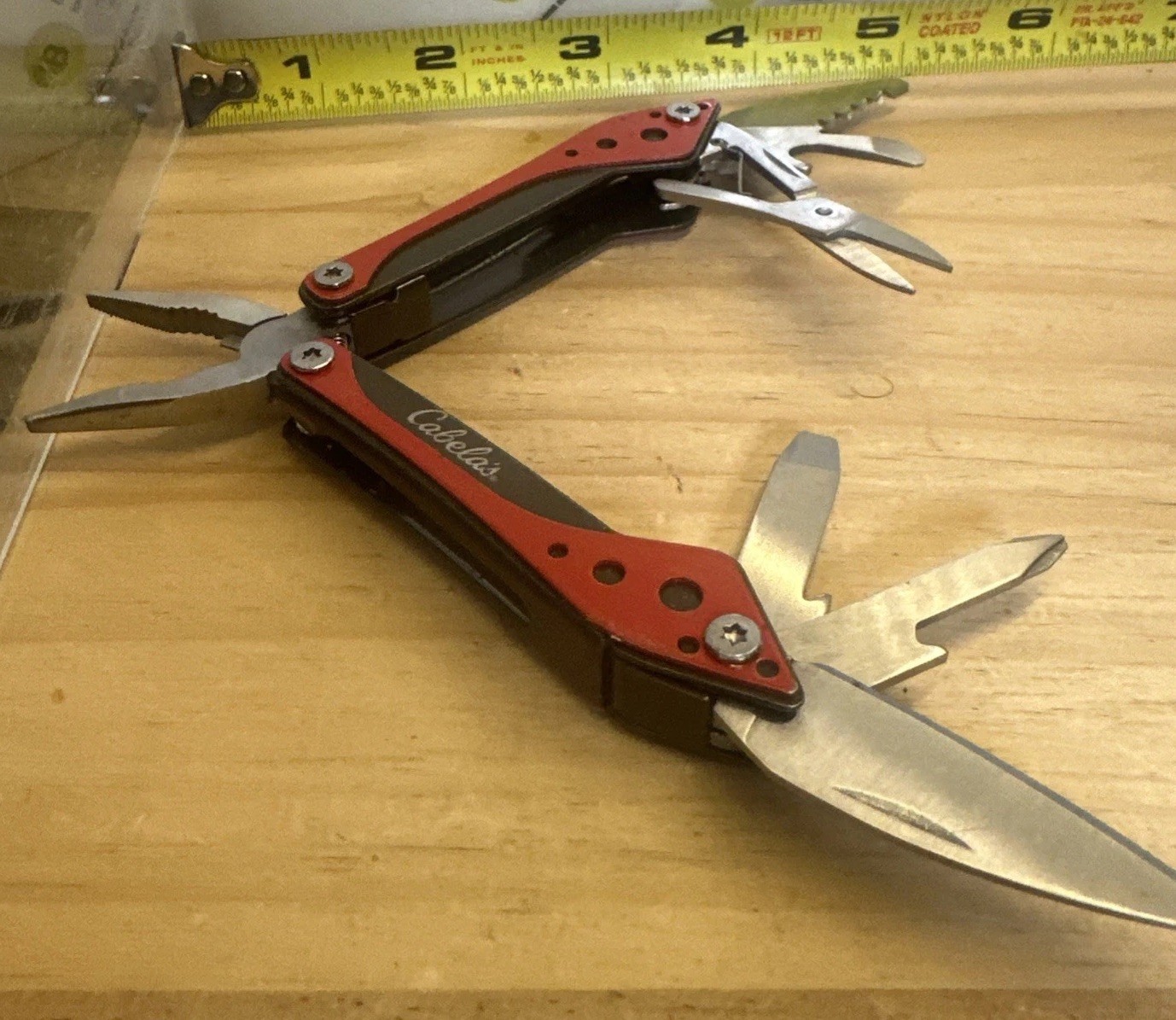 Cabela’s Small Multi-Tool Red 3” Closed