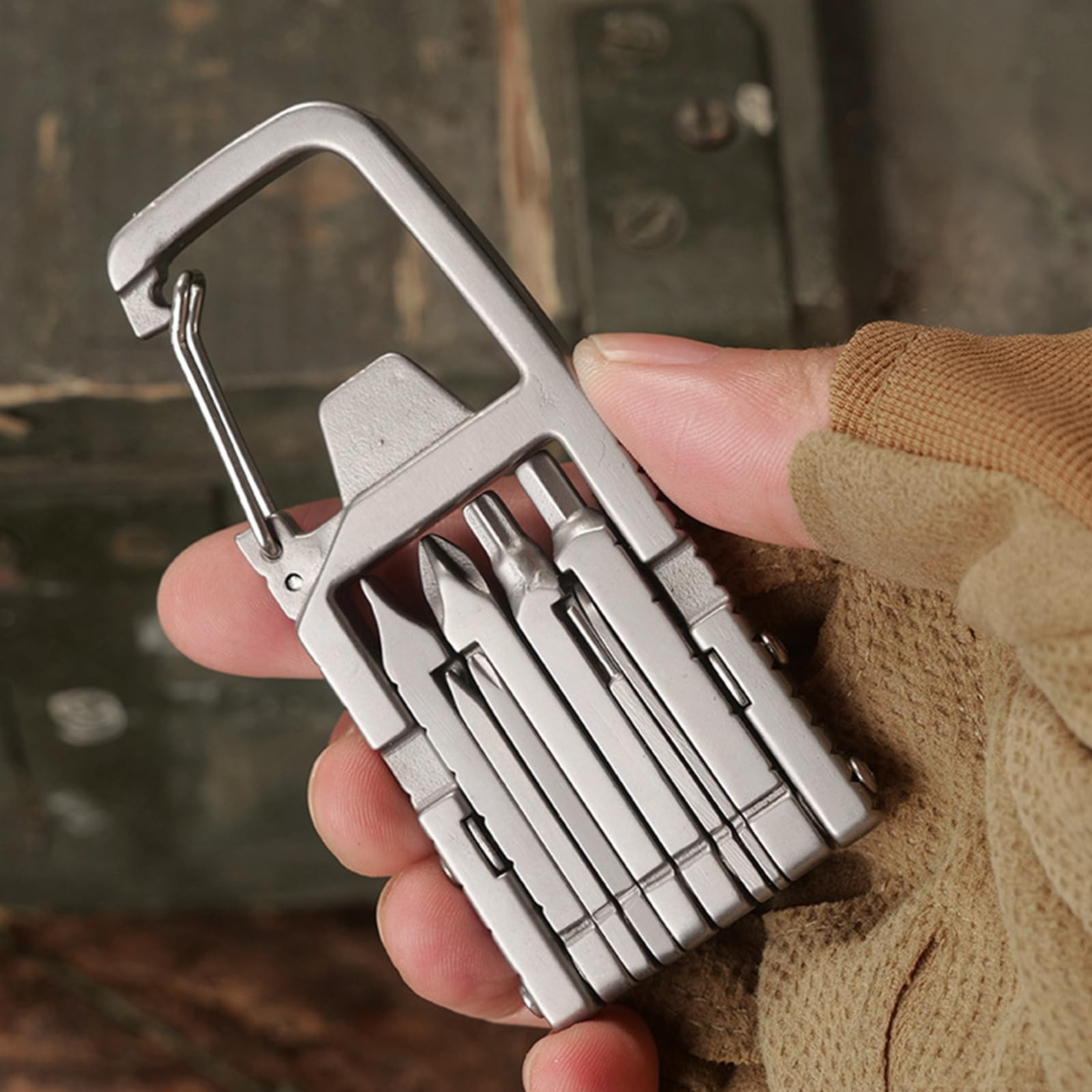 12-in-1 Mini Multitool Set, Portable Outdoor Keychain Multitool, Jawbreaker M…