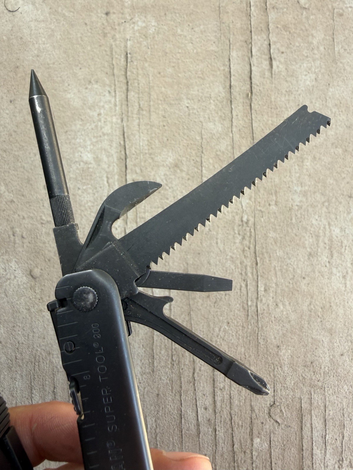 LEATHERMAN SUPER TOOL 300 EOD MULTI-TOOL CARBIDE CUTTERS BLACK OXIDE W/POUCH
