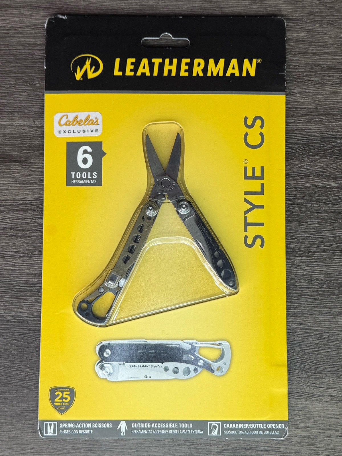 Cabela’s Limited Edition Leatherman Style CS Black DLC & Coyote Tan Multitool