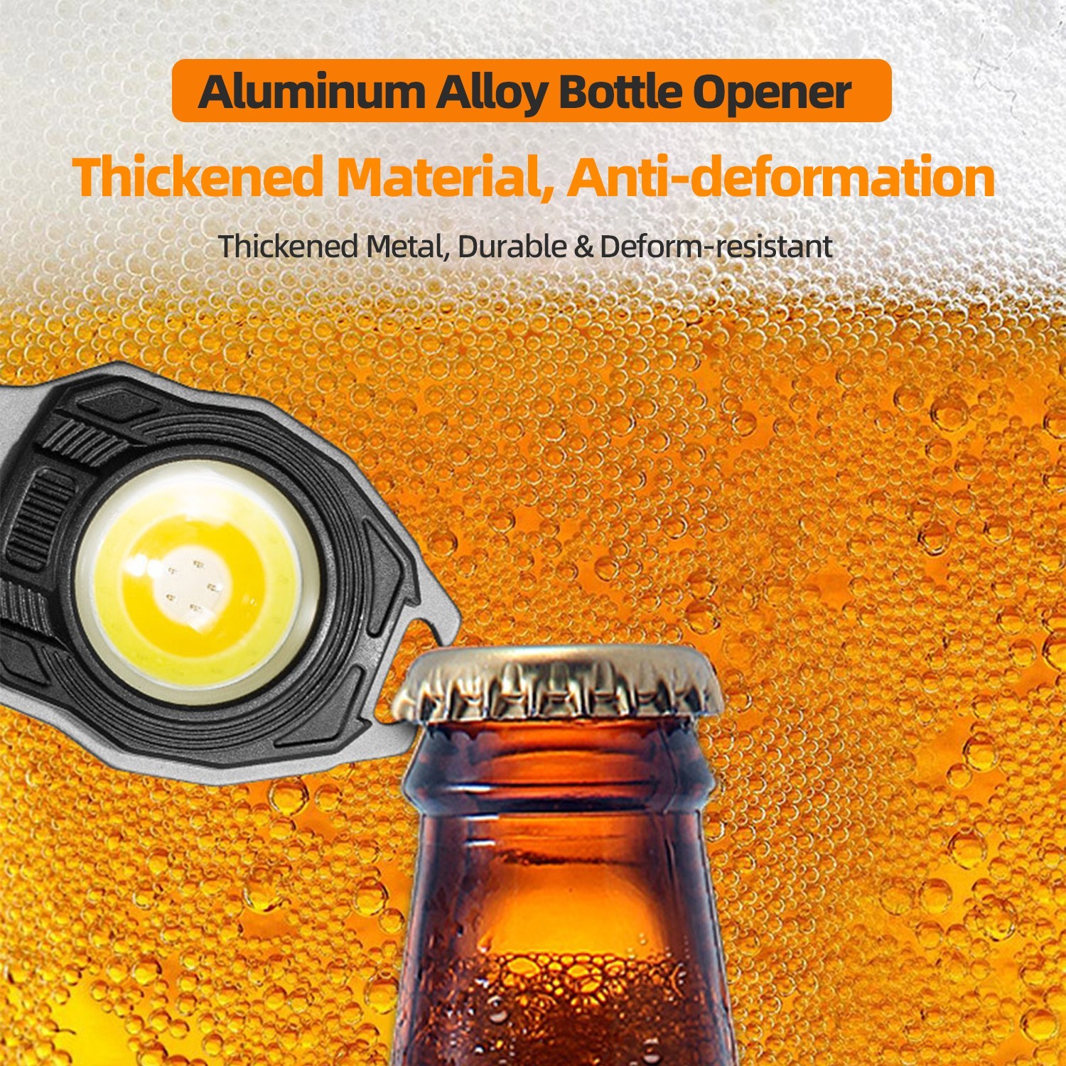7-in-1 Multi Tool Carabiner Flashlight Emergency Fire Starter Survival Gear