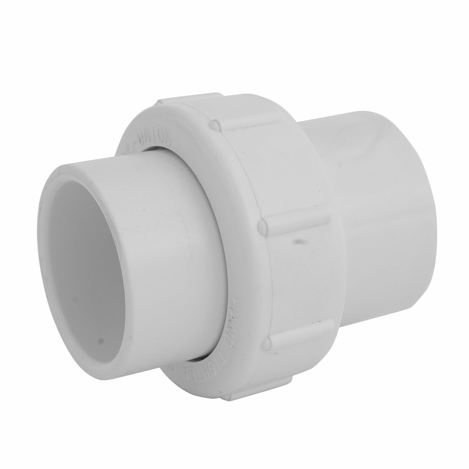 PVC Pipe Fitting 1-1/2-Inch Slip Union Schedule 40 EPDM O-ring White WU-1500-S