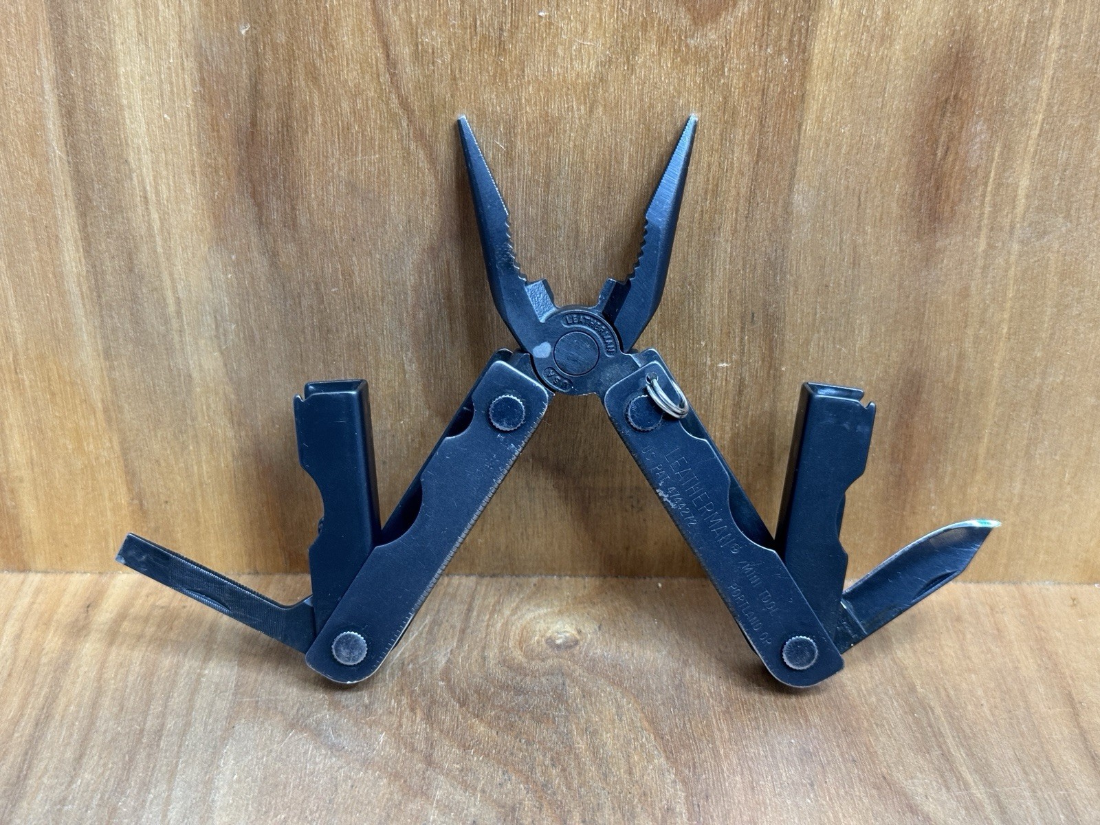 Super Rare LEATHERMAN Original MINI-TOOL Black Oxide 1995 SS USA EXCELLENT!