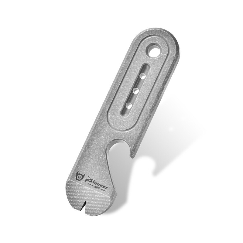 Titanium Pry Bar Crowbar Bottle Opener Portable Keychain Pocket Multi EDC Tool