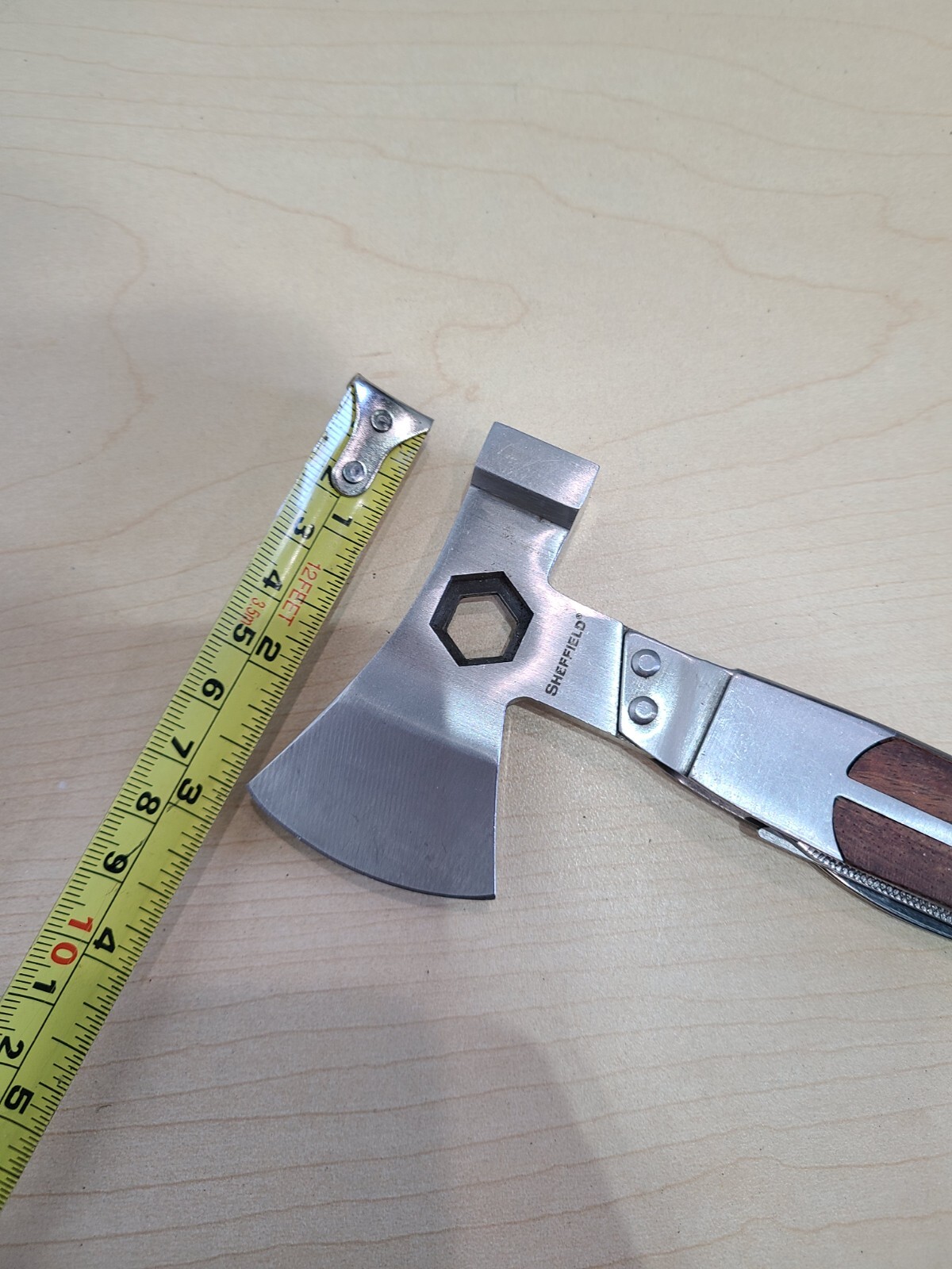 Sheffield Camper Axe-Head Multi Tool, Axe, Hammer, Screwdriver, etc…
