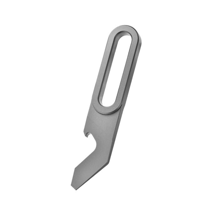 Pry Bar Bottle Opener Titanium Prybar Opener 3.54“ Pocket Multi Tool 4-in-1 M…