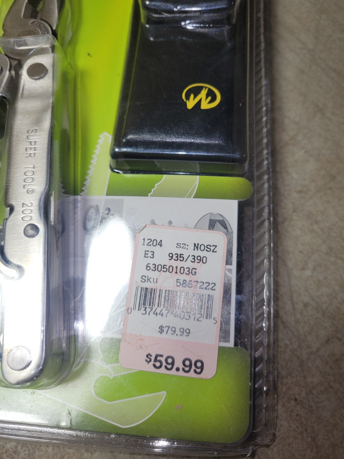 2nd 2001 Leatherman Super Tool 200 unused store display pack multi-tool
