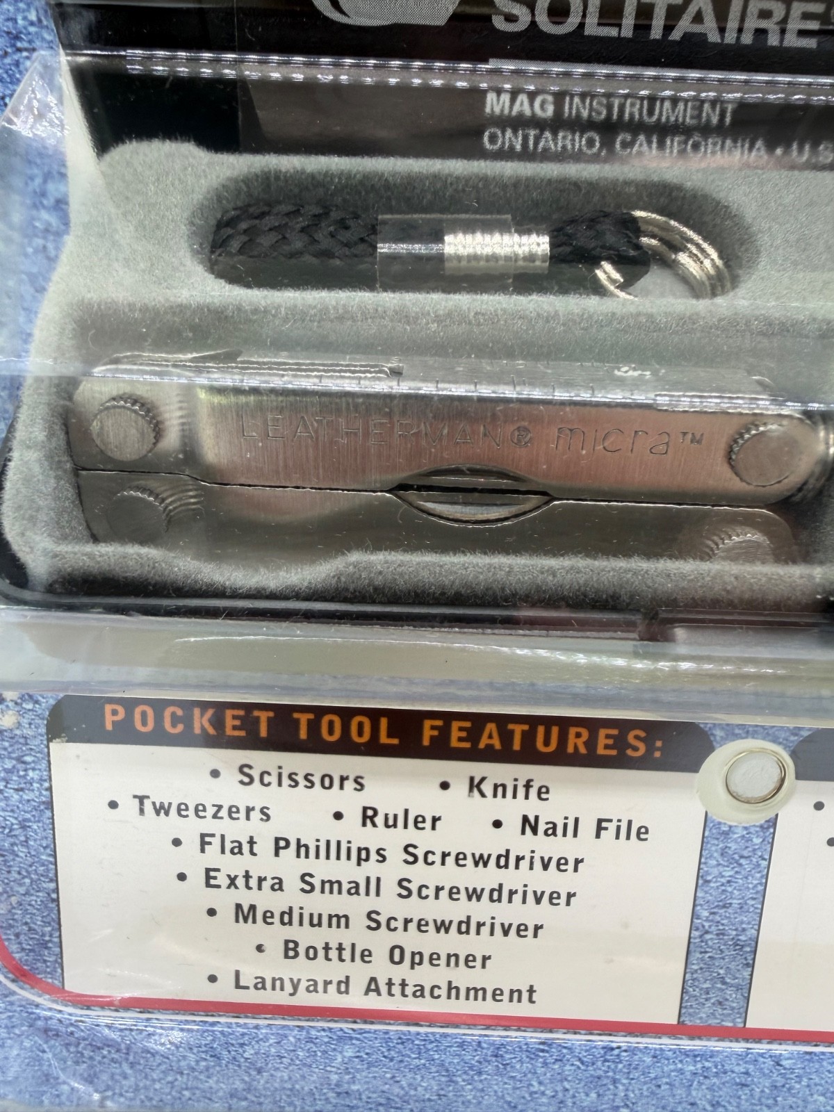 Vintage Gift Set Leatherman Micra Multi Tool & MAG-LITE Solitaire Flashlight
