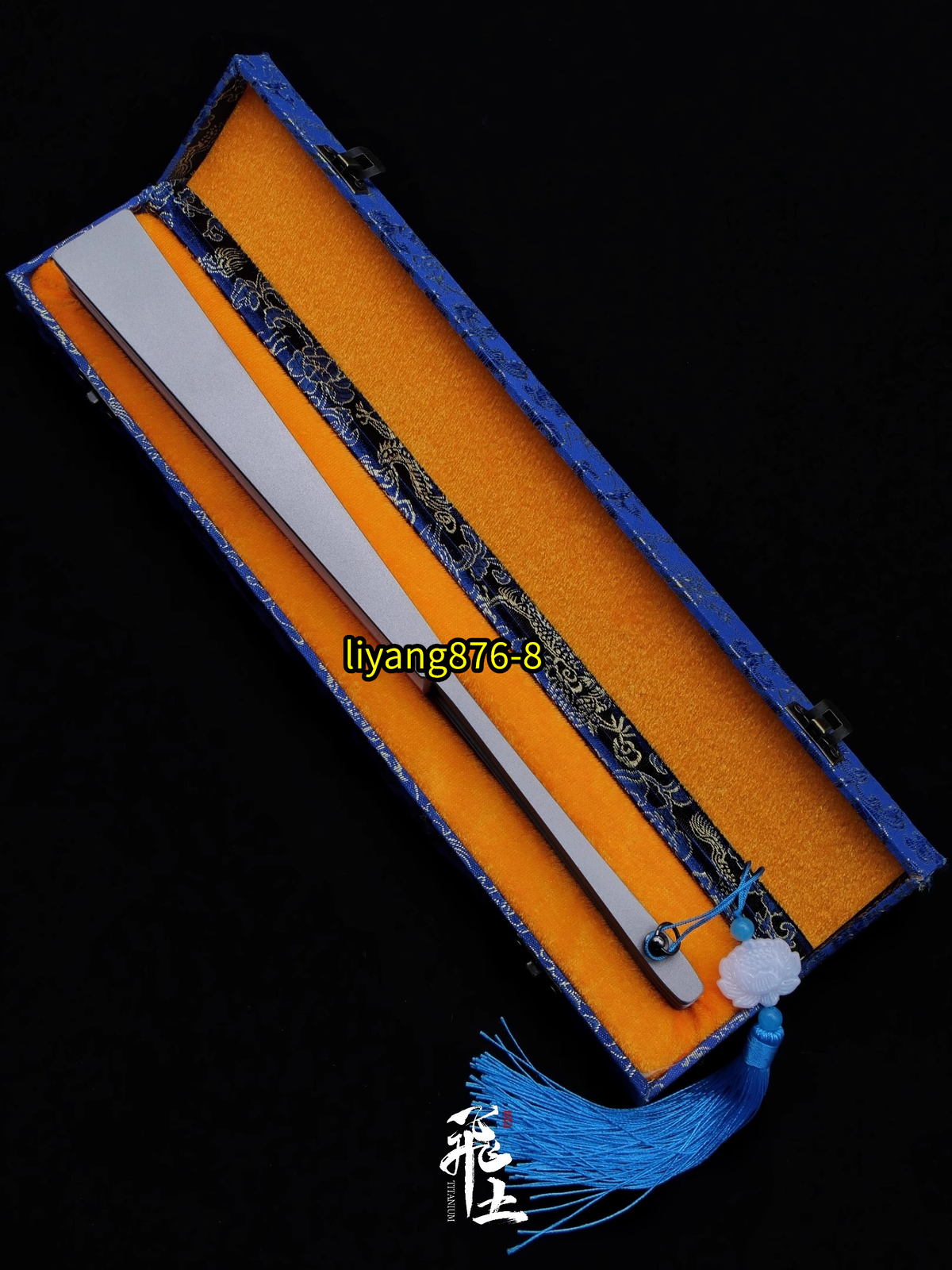 Titanium Alloy Folding Fan Chinese Style Portable Kung Fu Folding Fans 10”