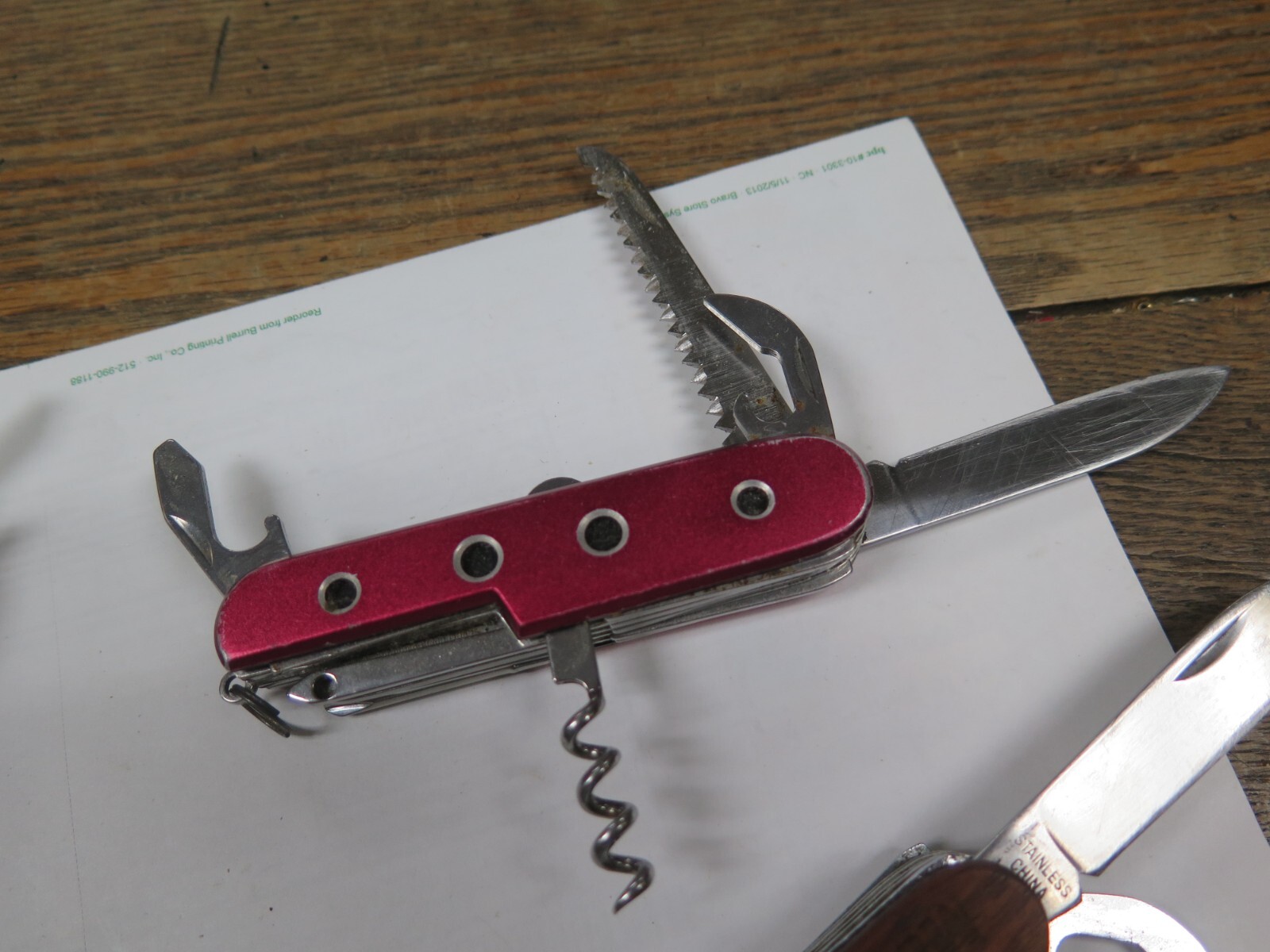 3 QTY LOT SALE ORANGE RED BROWN Multi-Tool, ALL USED AND WORK