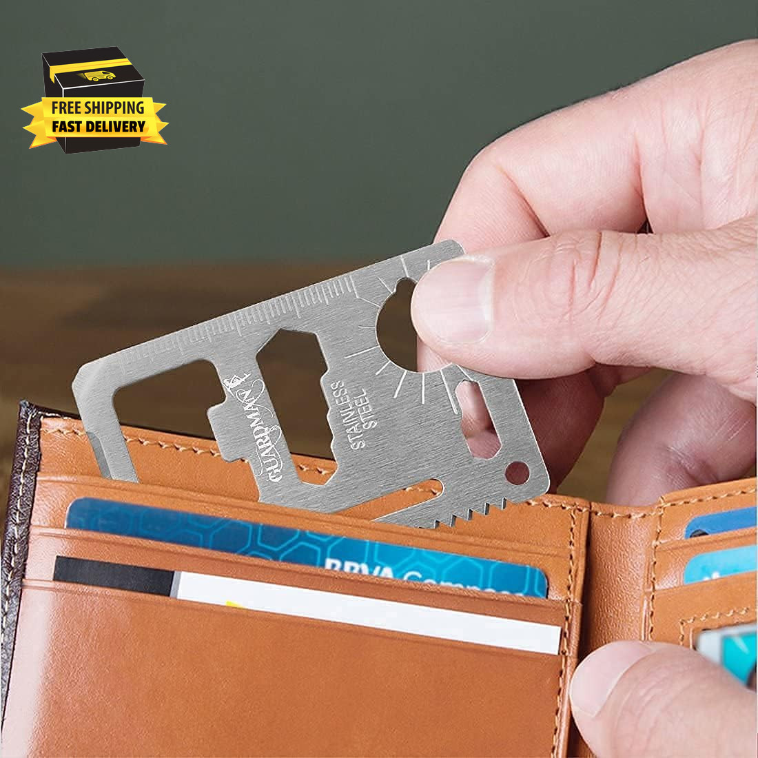 11-In-1 Survival Credit Card Multitool – Fathers Day Stocking Stuffer Christmas
