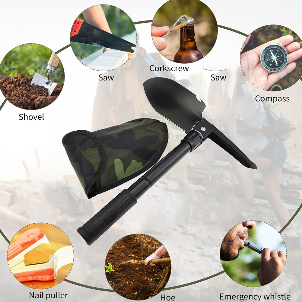 Outdoor Military Trenching Three-in-one Multi-fuFolding Tool With nctional