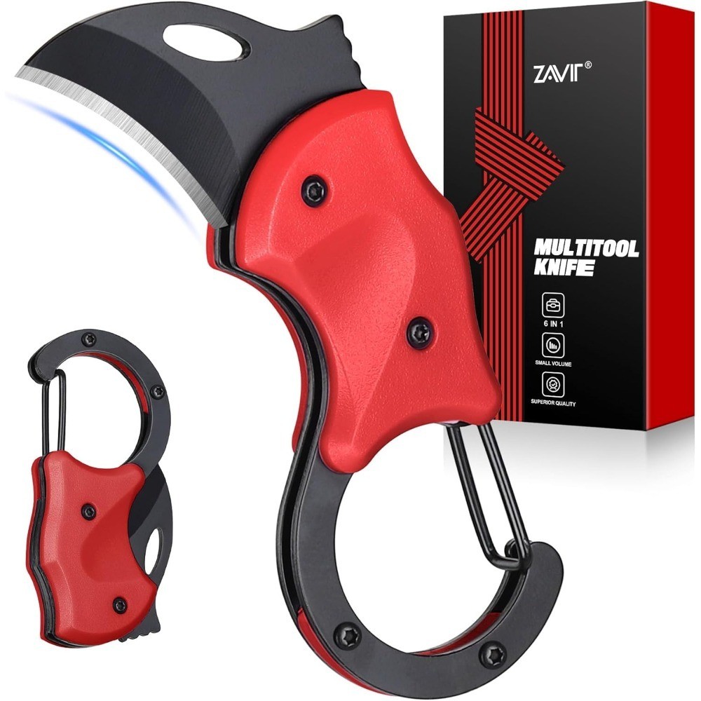 Small Pocket Knife Keychain Box Cutter EDC Gadget for Men Husband