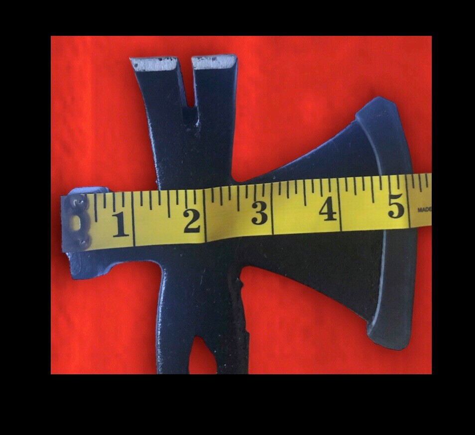 14” Hatchet Crowbar Hammer Axe Survival Multi-Tool.(Solid Cast Iron+Rubber Grip)