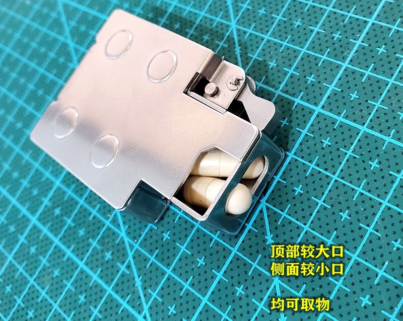 New EDC Stainless Steel Insert Portable Candy Chewing Medicine Box Storage Tool