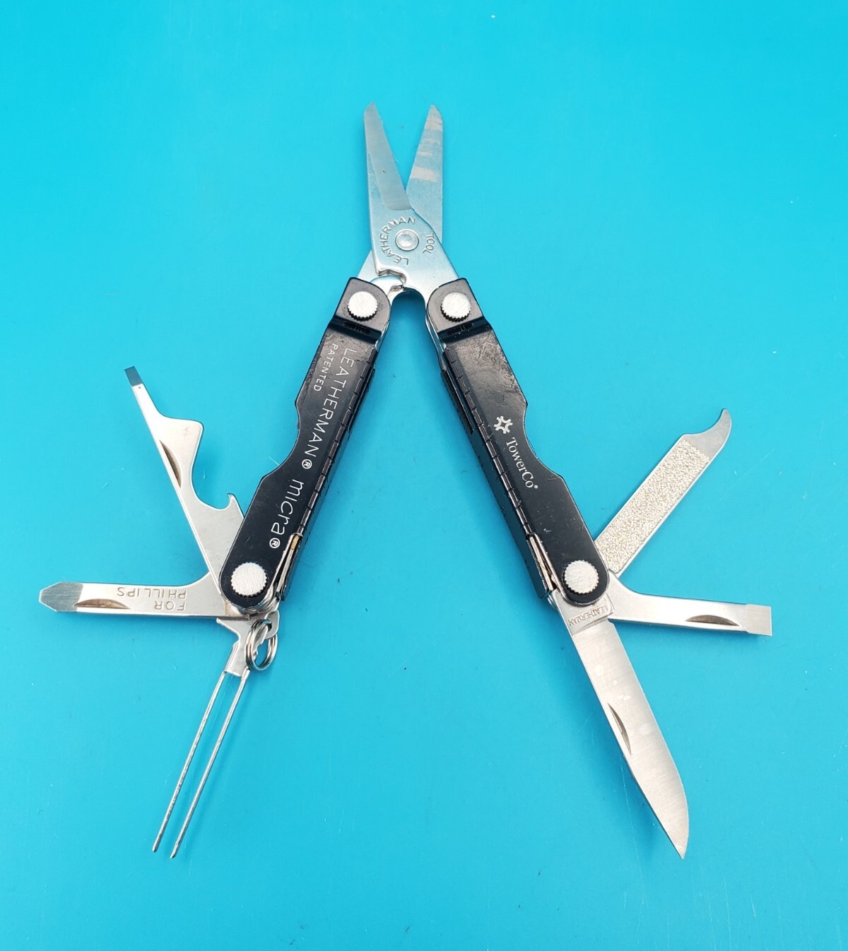Leatherman Micra Multi-Tool, Knife, Scissors, Key Ring, Black! TOWERCO
