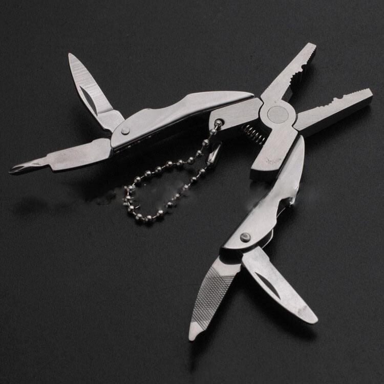 Multifunctional All In One Tool Mini Plier Keychain Set – 6-in-1 Multitool Plier