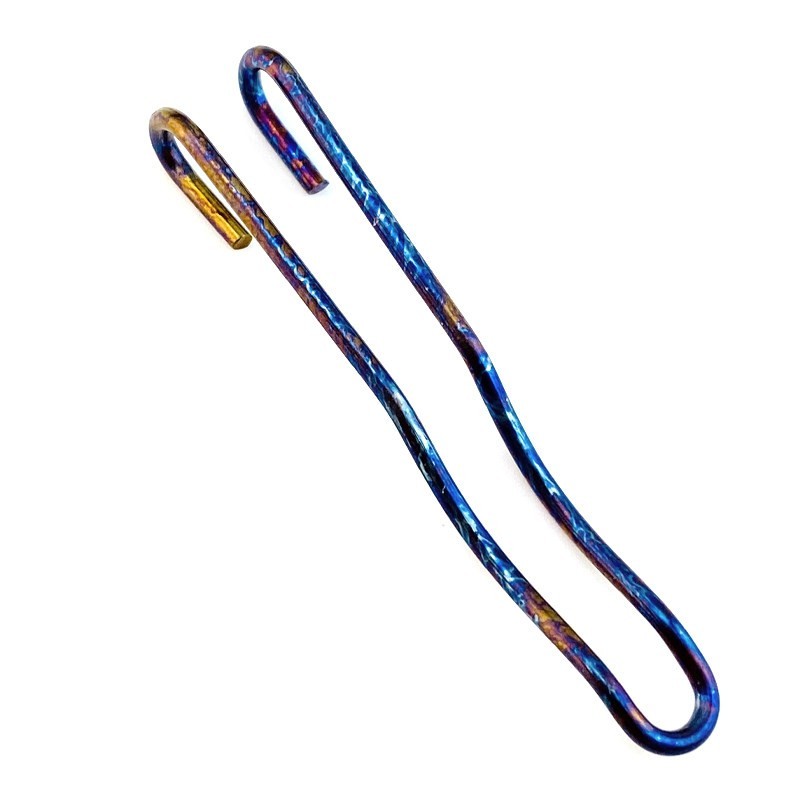 Titanium Wire Pocket Clip for Spyderco Style Knife DIY Replacement