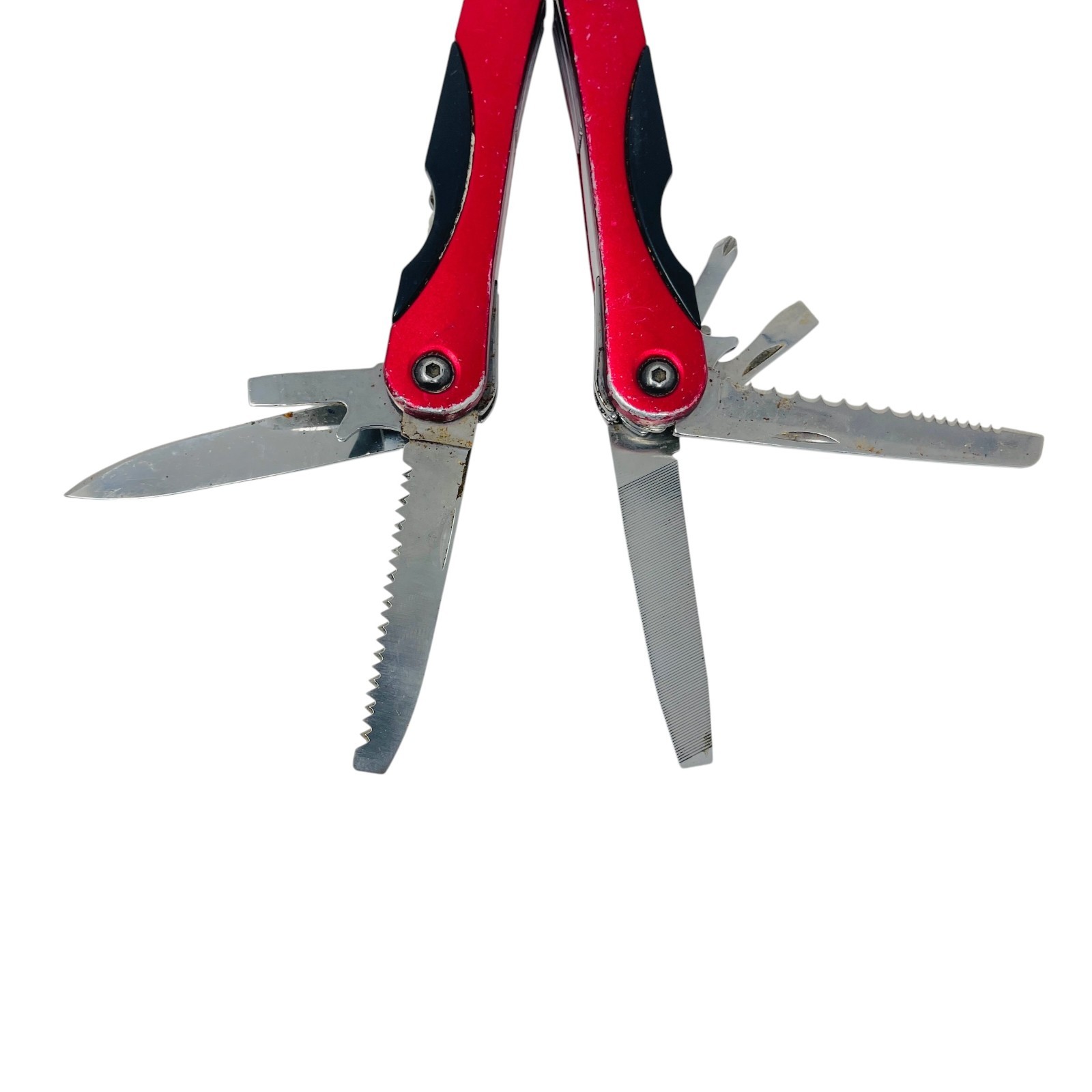 Husky MultiTool Professional Folding Pliers Set Stainless, Black Red, 4 Pcs