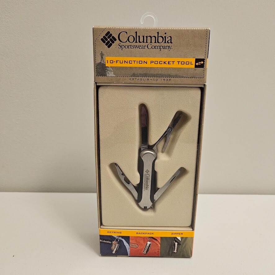 Black 10-Function Pocket Tool w/ LED Light Columbia Sportswear Company 41CO63C4