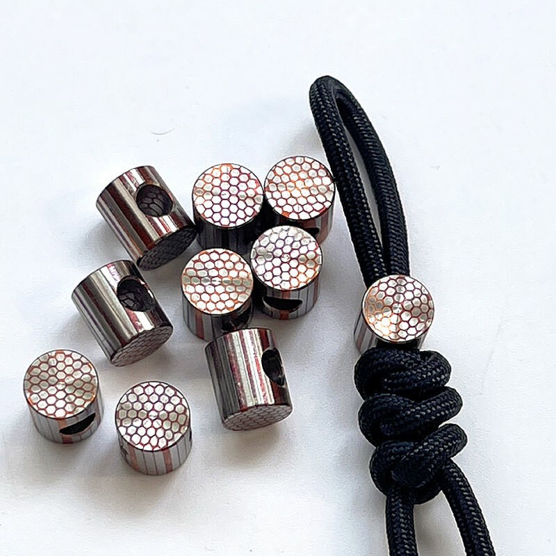 EDC TITANER Superconductivity Knife DIY Cool Lanyard Bead Umbrella Rope Pendant
