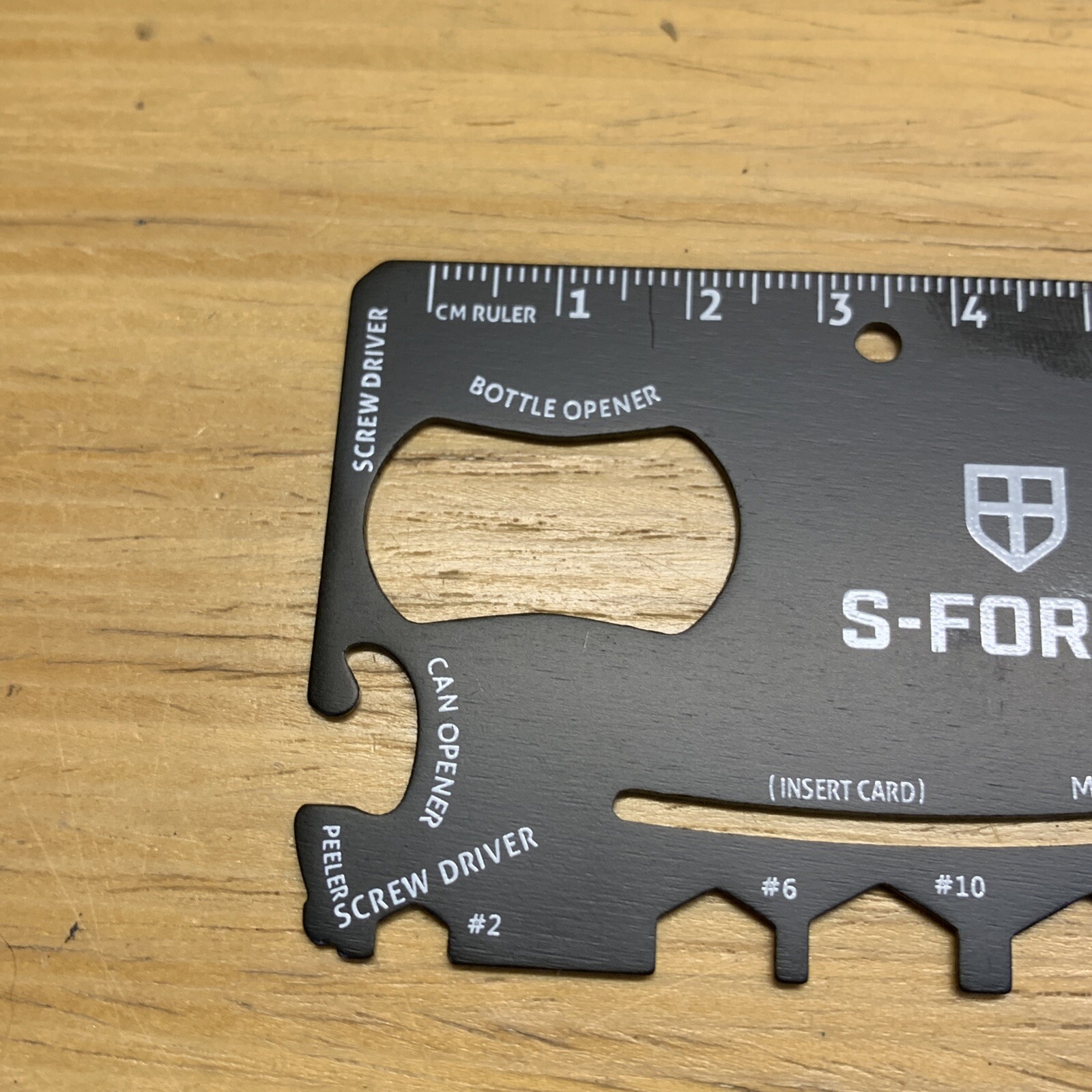 S-Force Watch Credit Card Multi Tool Ruler Letter Opener Phone Stand KG