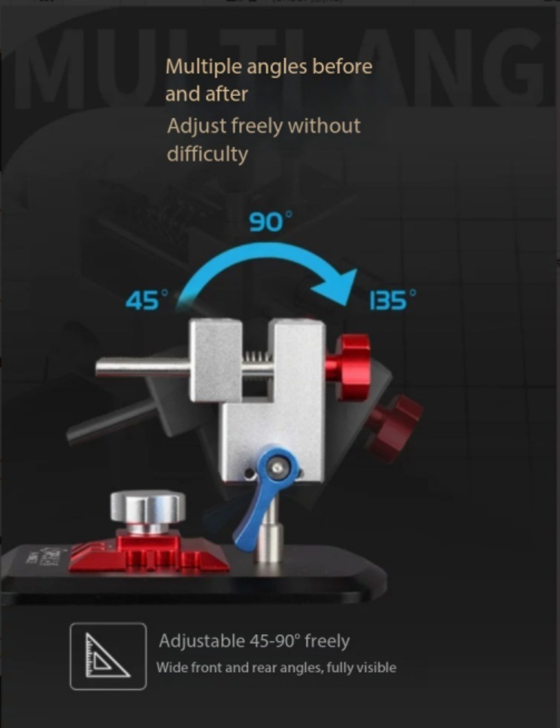 360° Universal Tool Holder: Multi-Purpose High-Precision Bench Vise Fixture