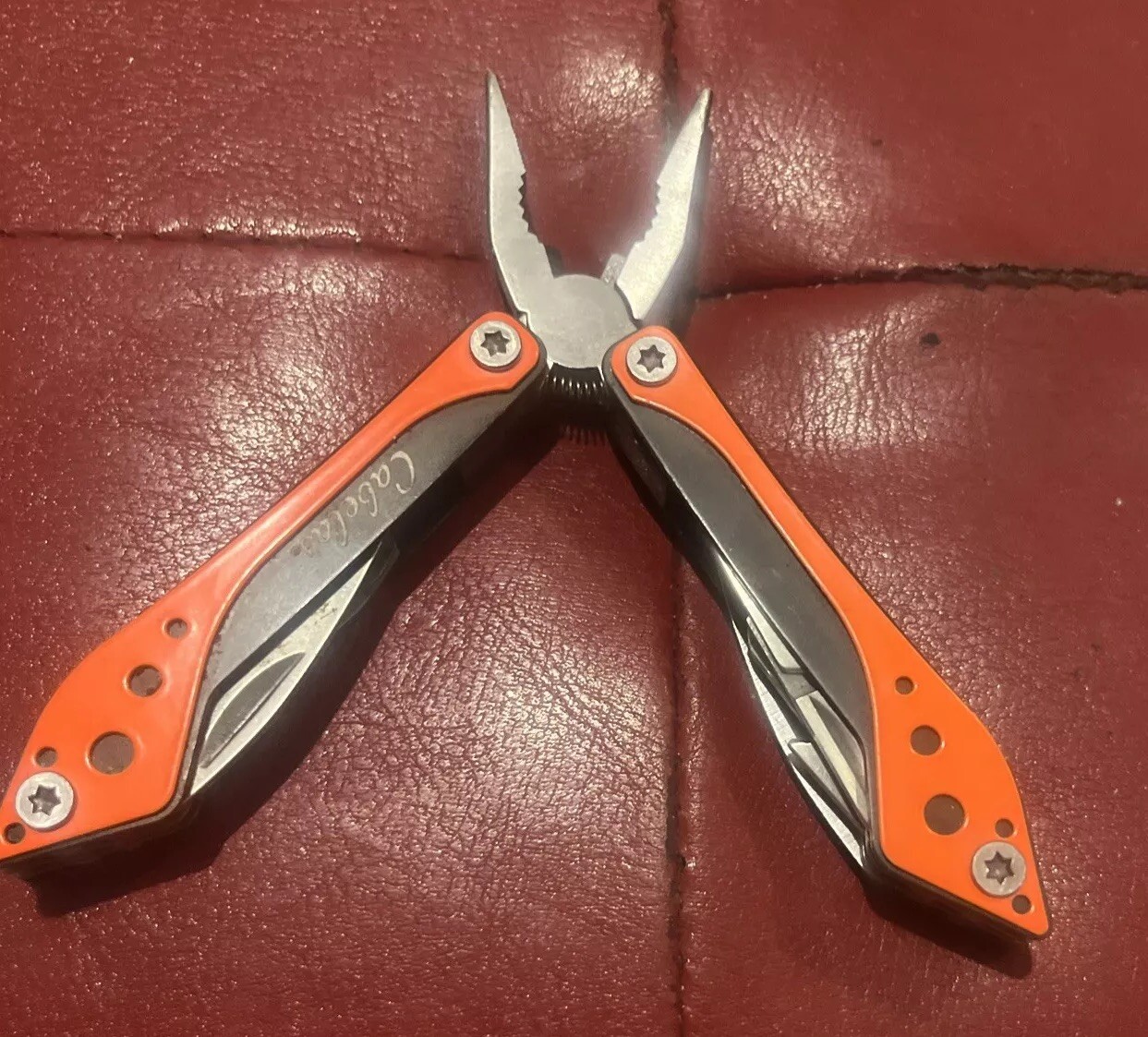 Cabela’s Mini Multi Tool Pocket Knife Orange Used