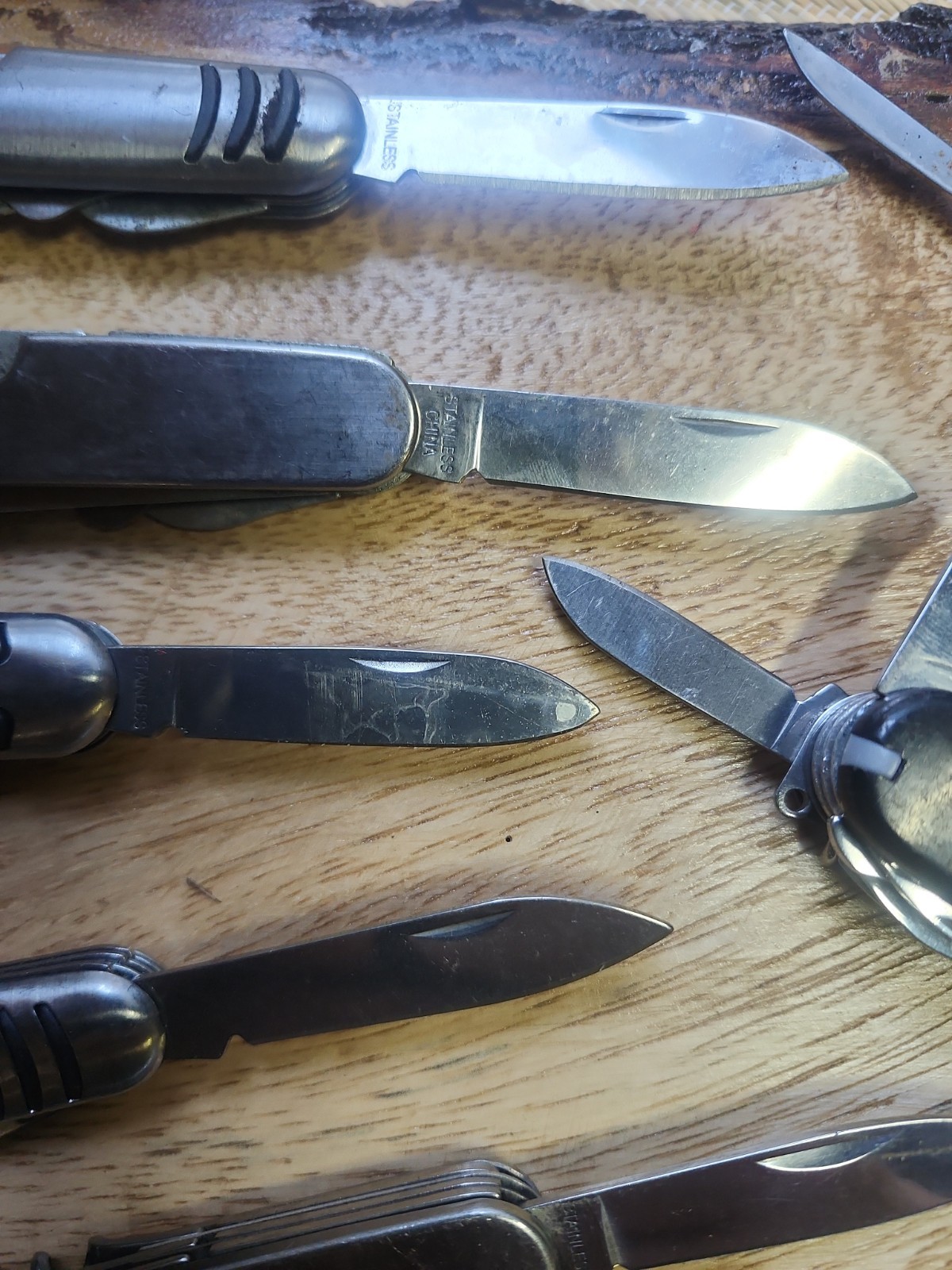Stainless Camp Knives Mixed Lot 9- All Are Fully Functional And Complete