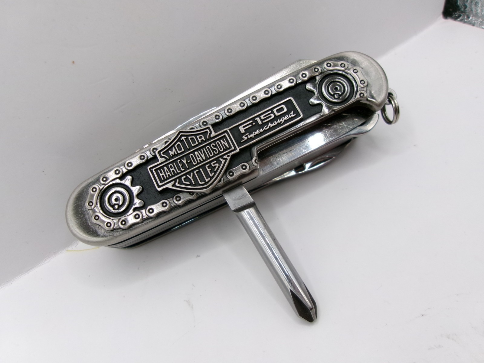 Harley Davidson Multitool Ford Harley-Davidson™ F-150 Knife with Leather Sheath
